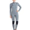 Women SDI Wetsuits | Women'S Topaz 4/3Mm Chest-Zip Fullsuit - Grey Wetsuit: Grey